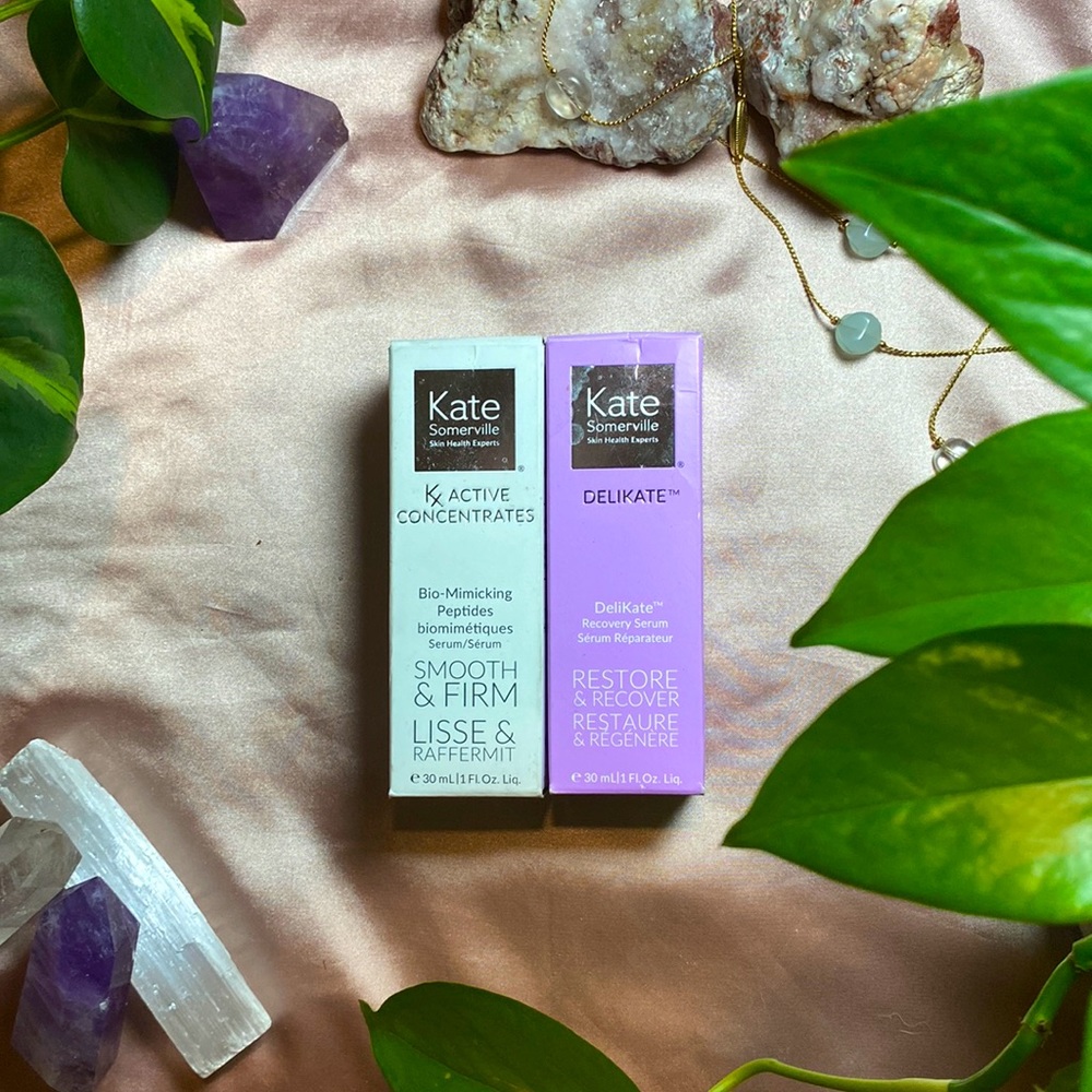 3/$150 Kate Somerville Bio-mimicking Peptides Serum + DeliKate Recovery Serum